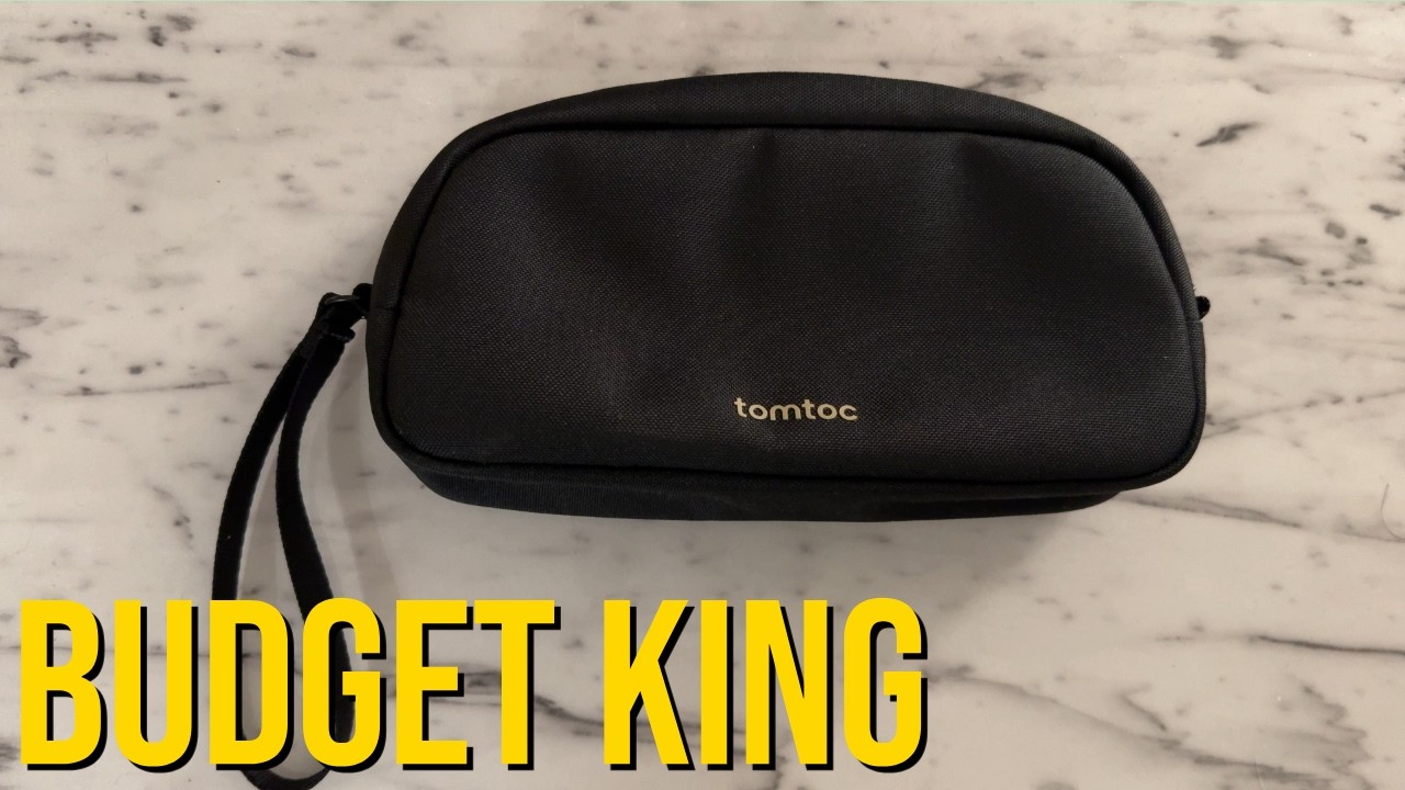 Back To School & Minimalist Travel Tech Pouch On A Budget - tomtoc Tech Pouch Review