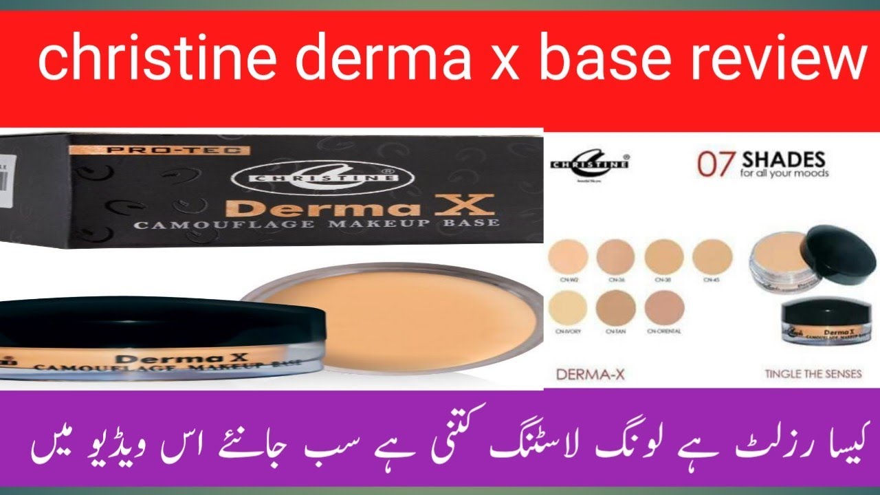 christine derma x base review|shazoo glam style #makup #foundation
