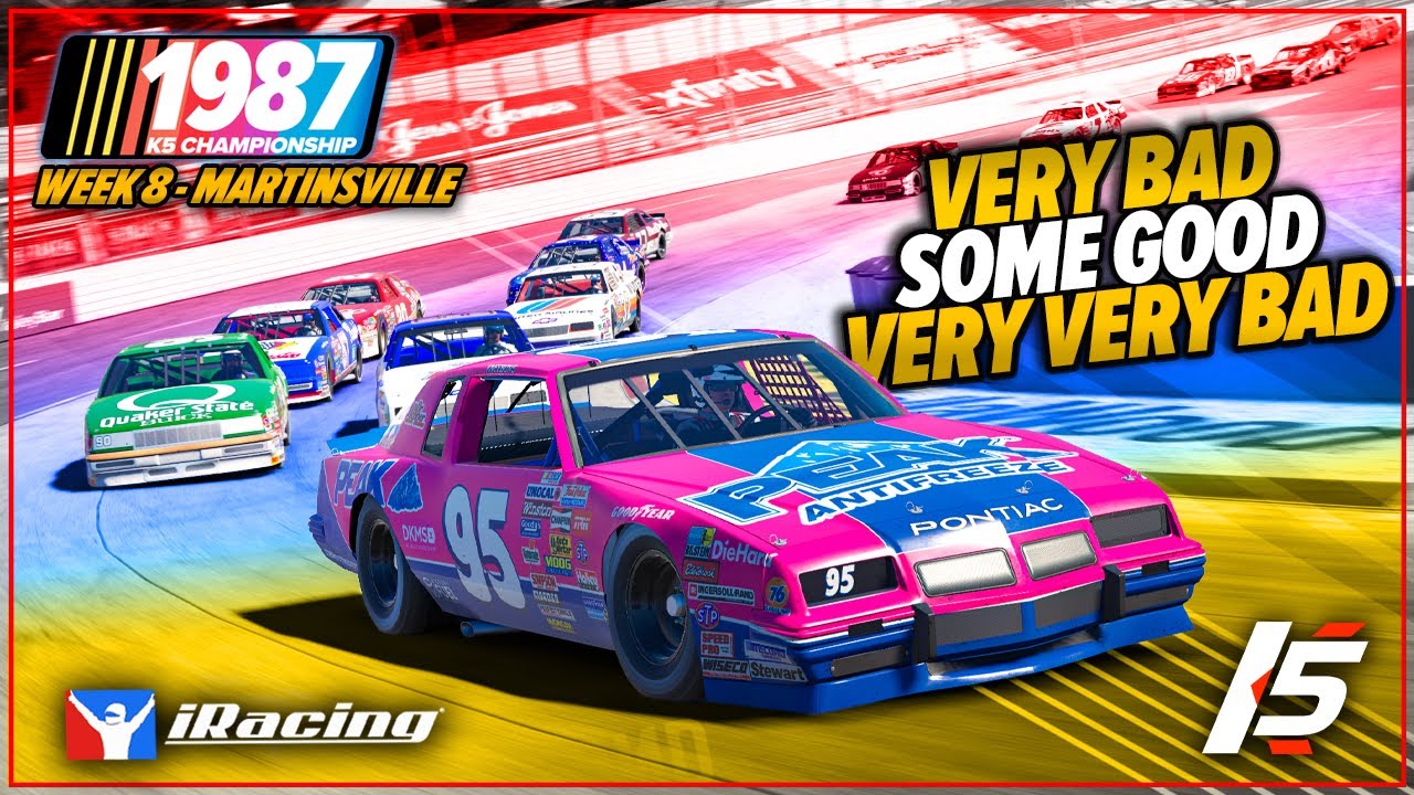1987 K5 Championship - R8 - Martinsville - iRacing NASCAR Gameplay