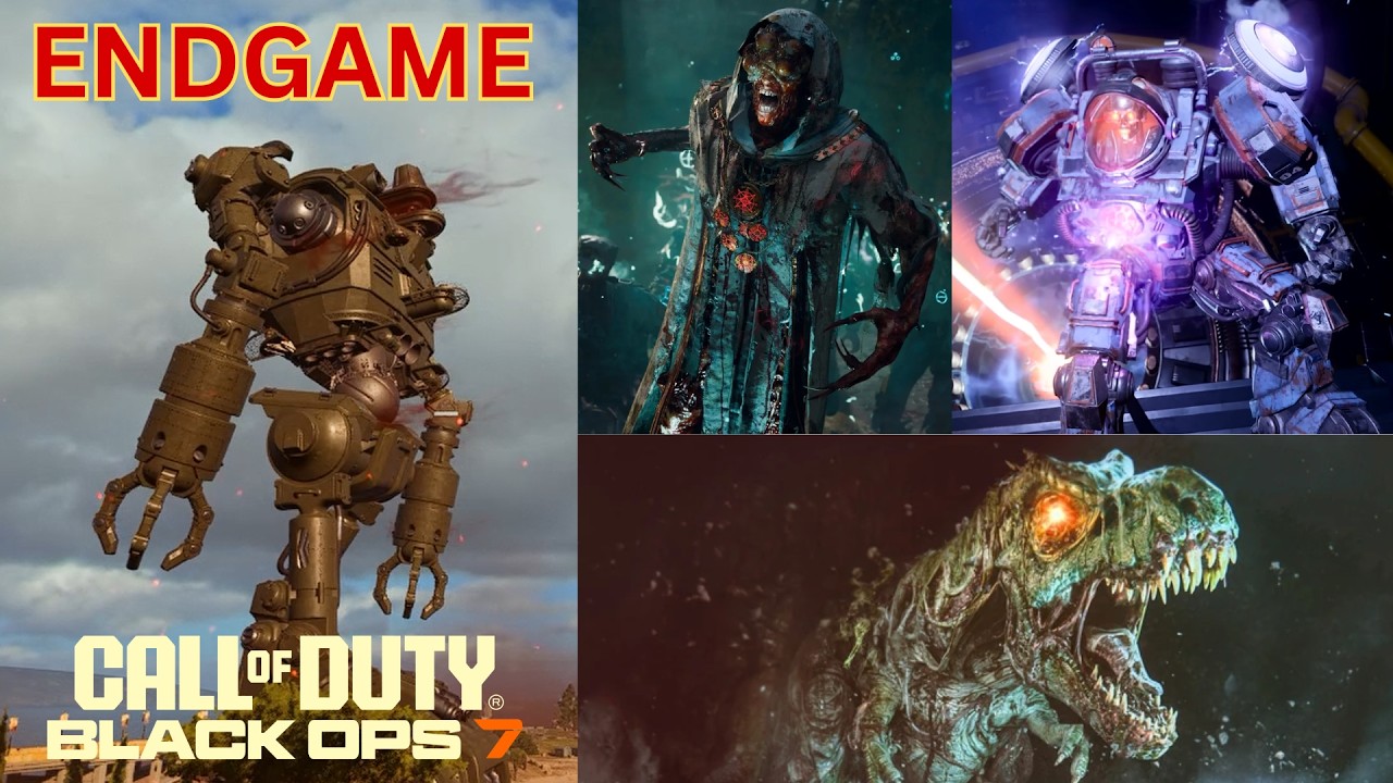 BO7 Endgame - All World Bosses Fights | Colossus, Z-Rex, Uber Klaus & Falkner