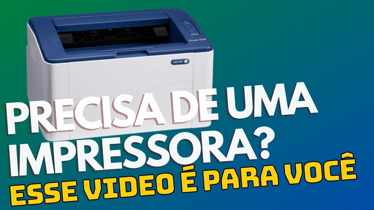 IMPRESSORA A LASER WIFI COMPACTA COM BOM CUSTO BENEFICIO - Impressora Xerox Phaser 3020