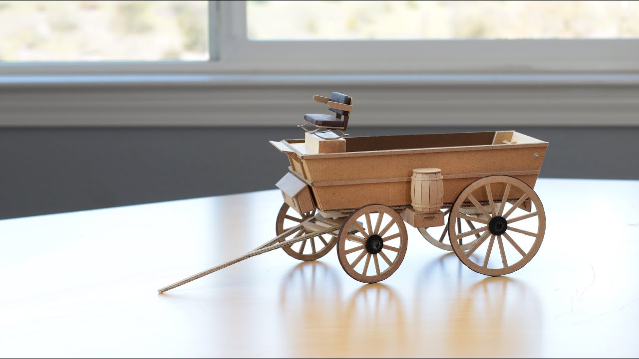 DIY Miniature Fifth Wheel Wagon / 微缩五轮马车