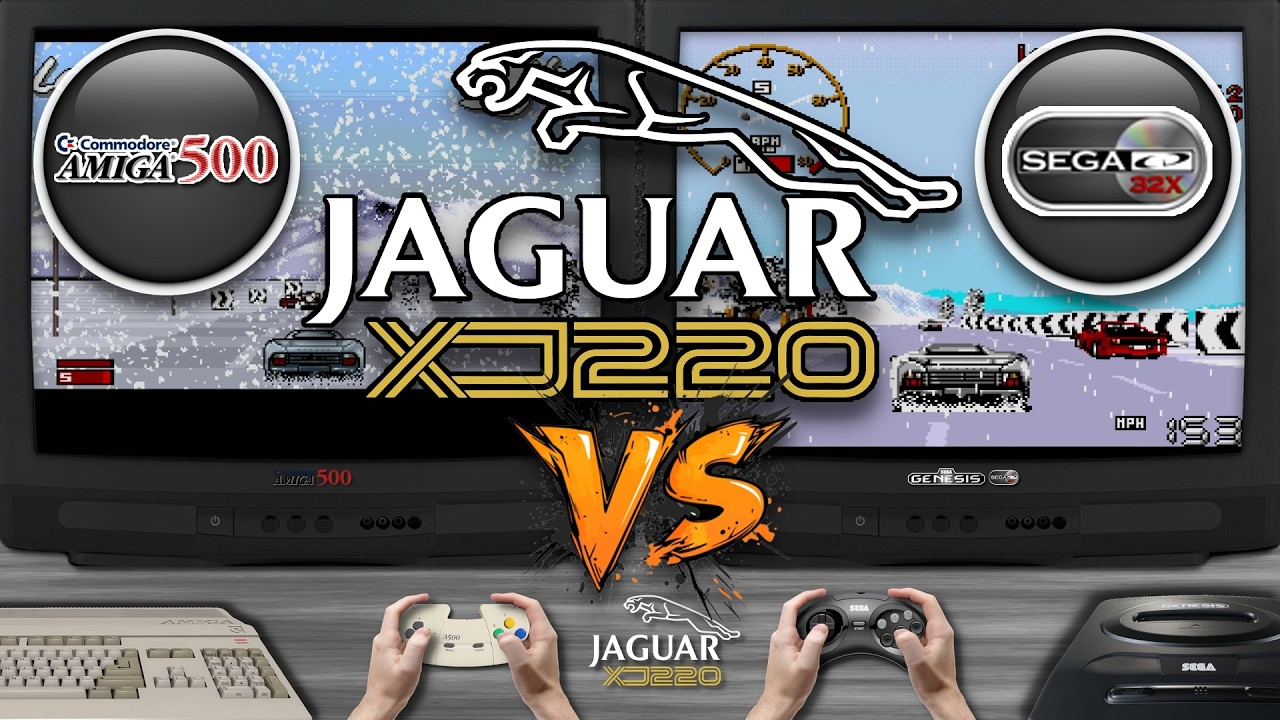 Jaguar XJ220 🎮 Amiga 500 vs Sega CD | Side-by-Side Comparison