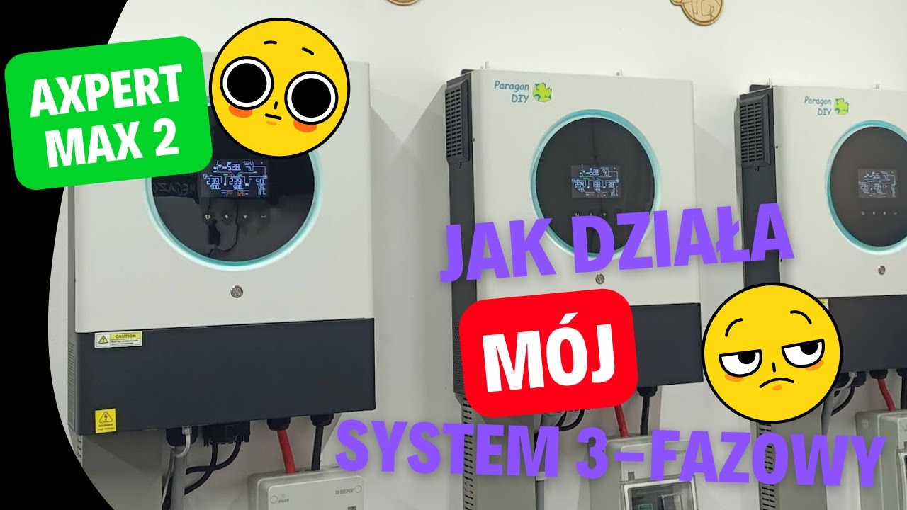 Mój System 3 Fazowy, Falowniki Axpert Max 2 Twin 11kW x 3 