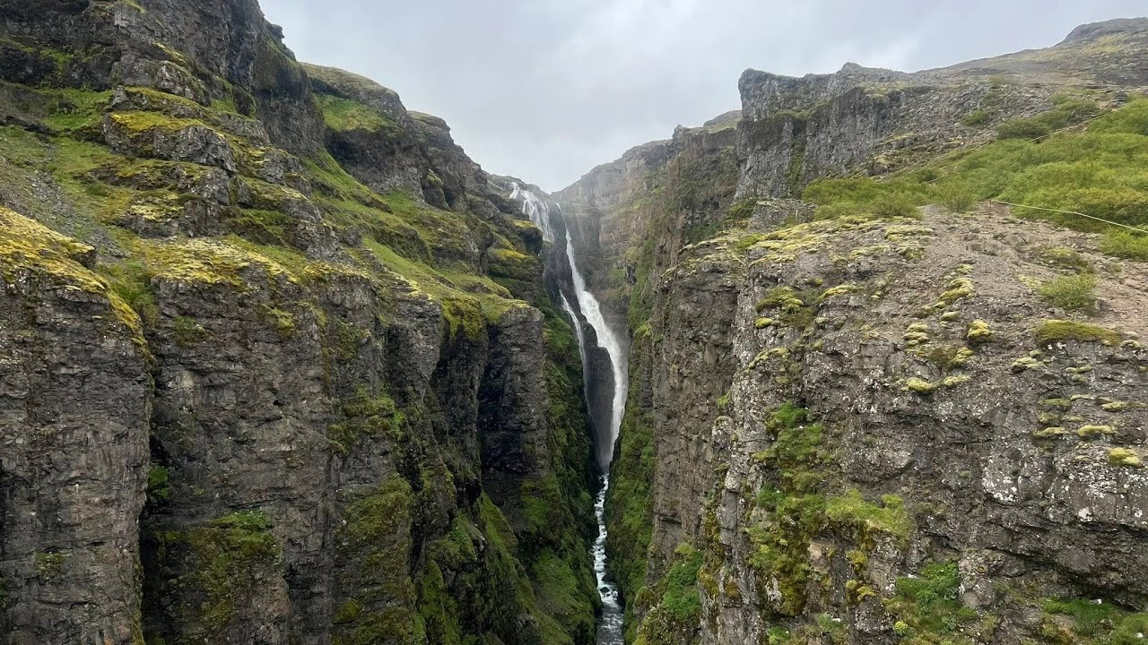 Glymur Waterfall Hike, Iceland