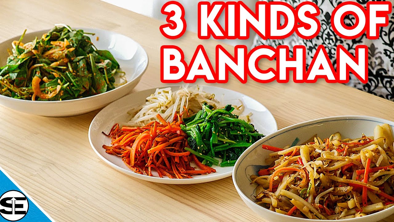 Korean Side Dishes - 3 SIMPLE Side Dishes for A Simple Dinner OR Korean BBQ at Home!