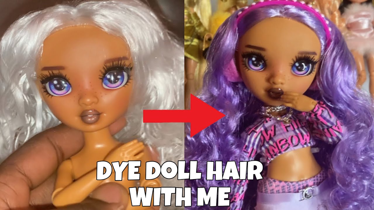 LETS DYE THE COLOR & CREATE RAINBOW HIGH DOLL