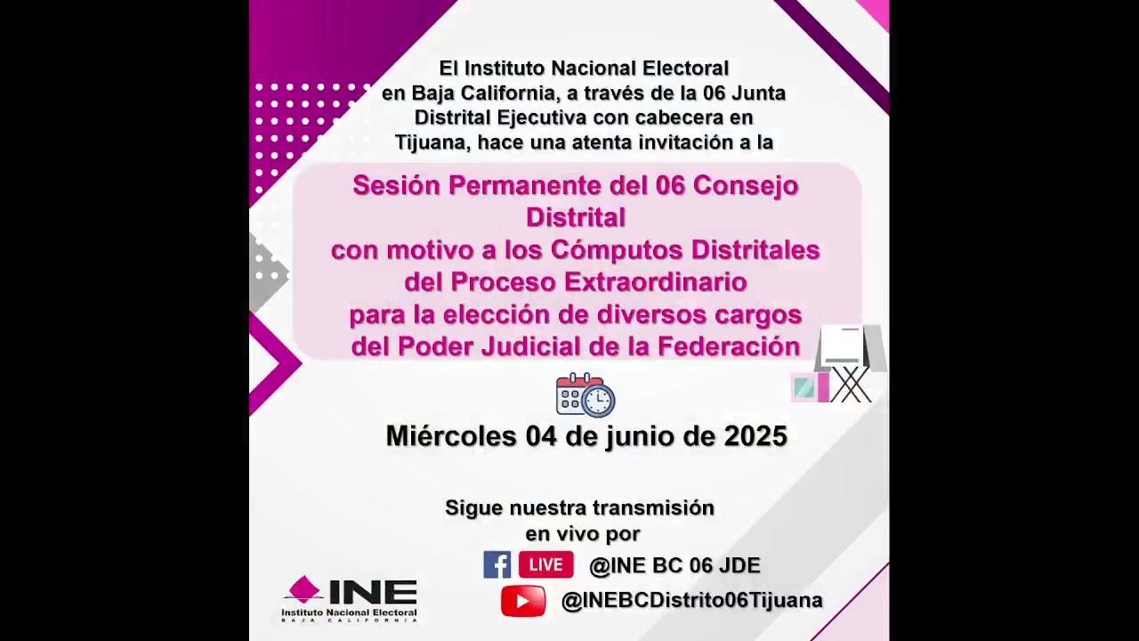 Sesi&oacute;n Extraordinaria del 06 Consejo Distrital - C&oacute;mputos Distritales del PEEPJF Parte 7 de 12