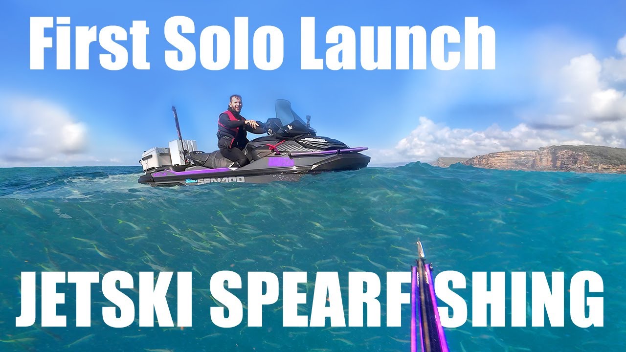 JETSKI SPEARFISHING - Quick SOLO Launch Sydney Dive EXPLORER PRO 170