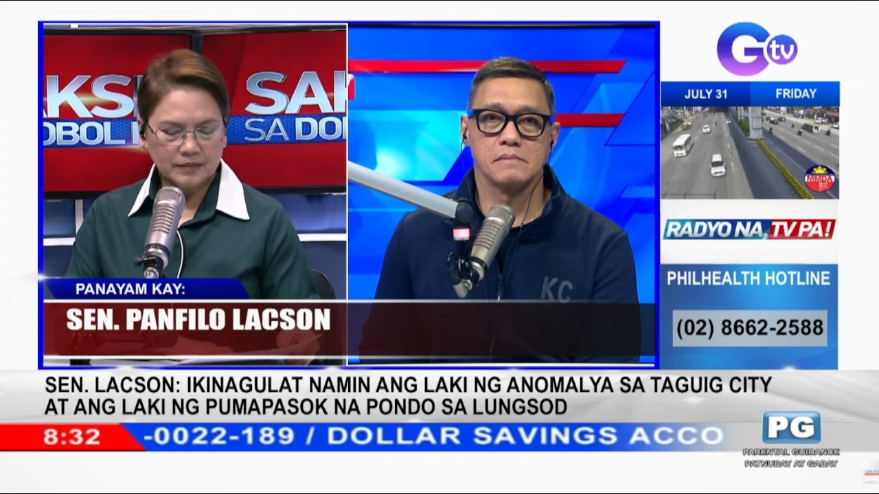 Sen. PING LACSON on 'Ceasefire' and 'Delicious' Details of Taguig Infra Anomalies: Interview on DZBB