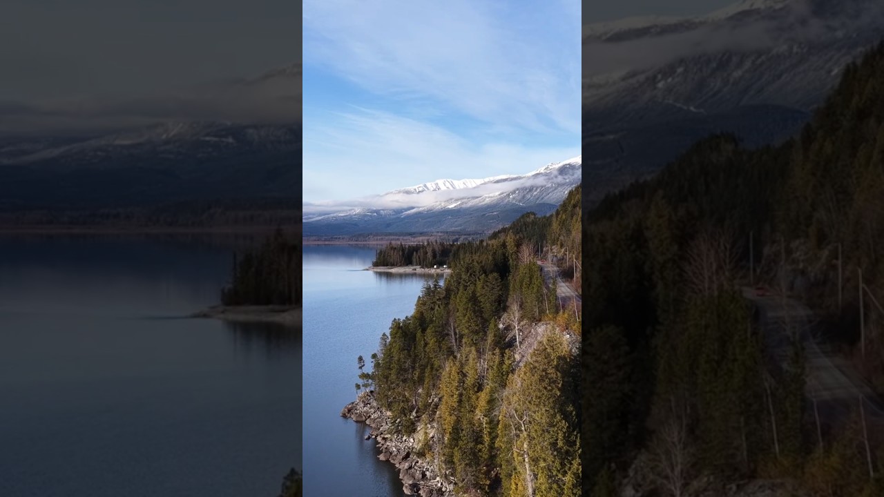 Kitsumkalum Lake #britishcolumbia #canada #dji #lake #mountains #drone #roadtrip