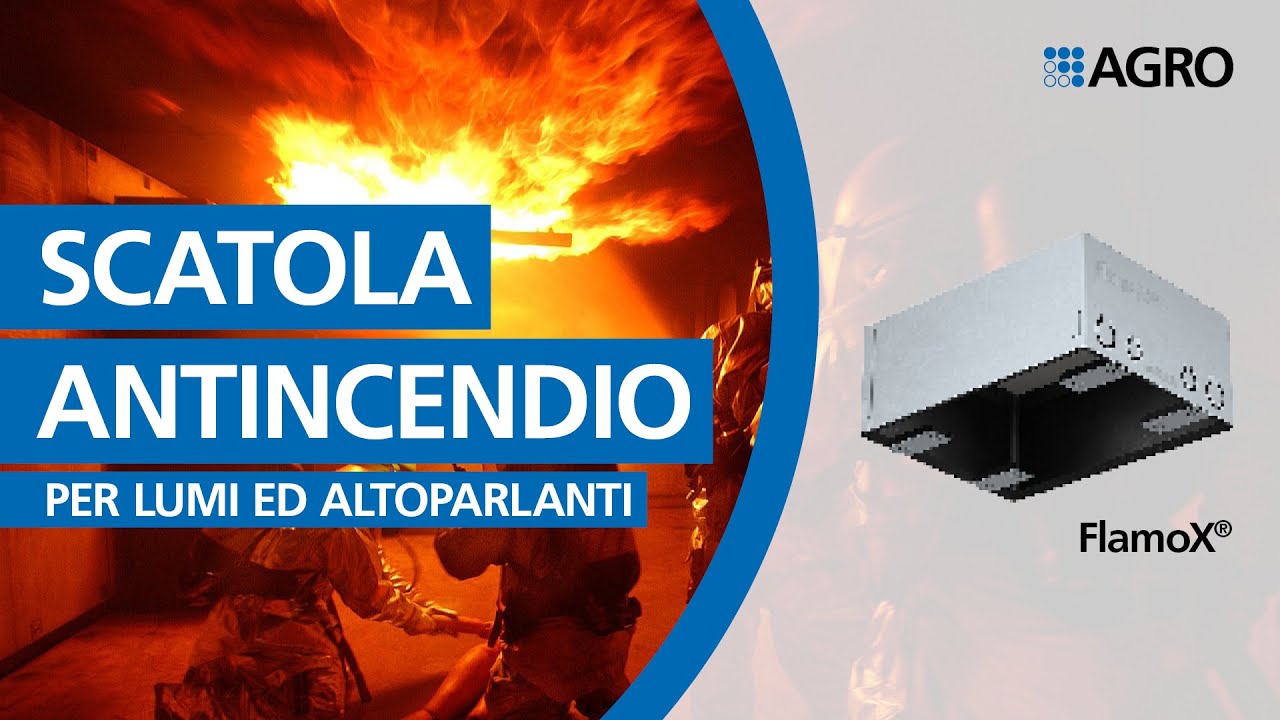 Scatola da incasso antincendio FlamoX® per lampade ed altoparlanti