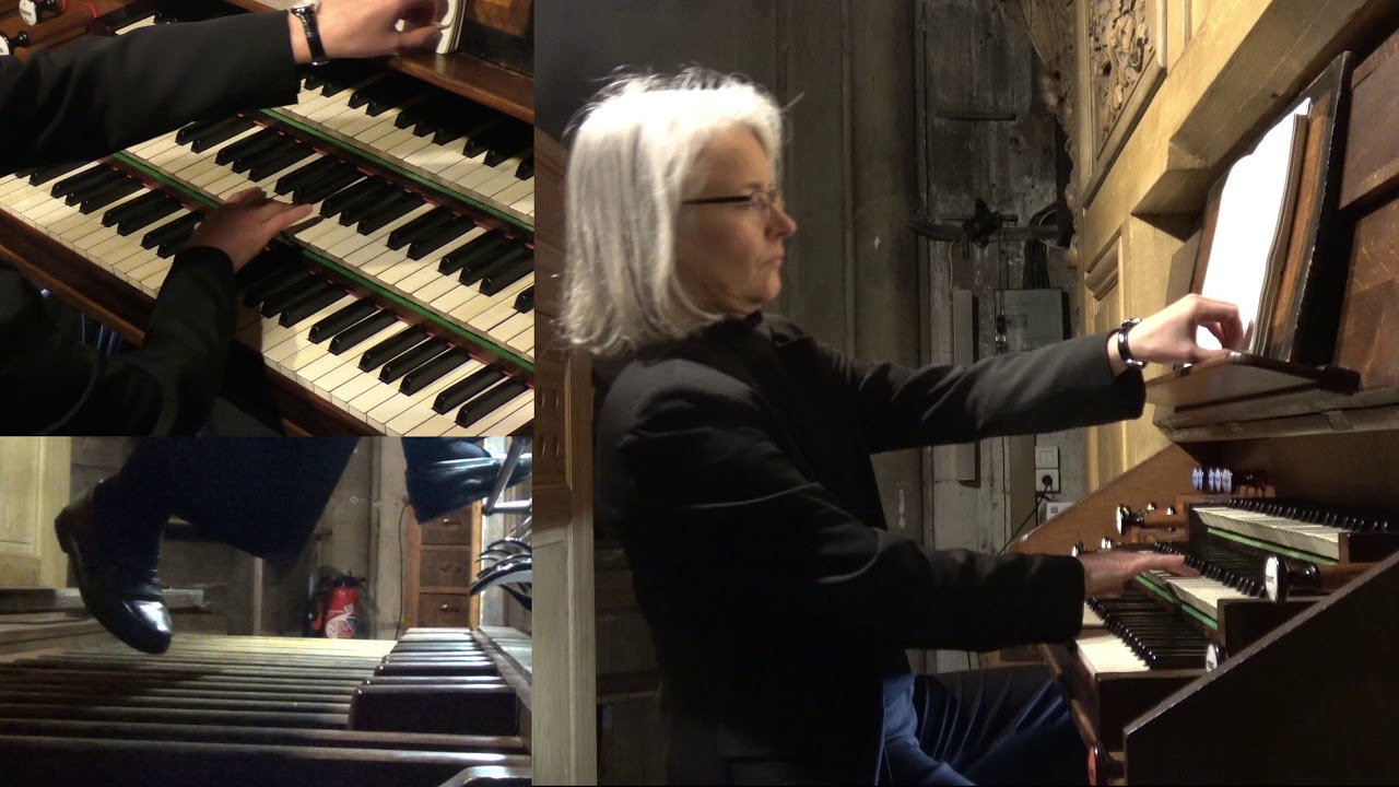 J.S. Bach Aus tiefer Not BWV 686 - Ann Dominique Merlet, l'orgue de l'eglise Saint-Laurent Paris X