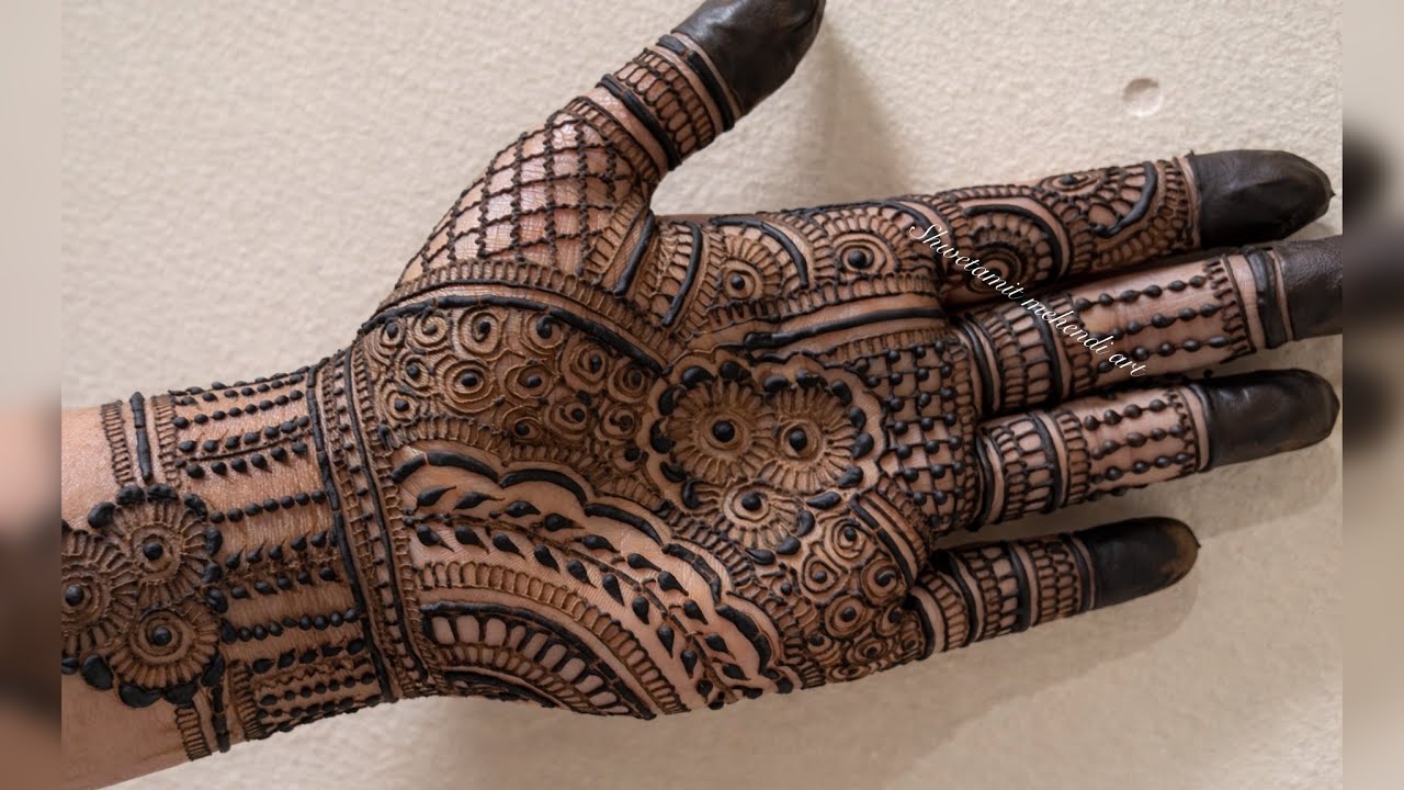Front hand Indian mehendi design 2026,Shwetamit mehendi art 