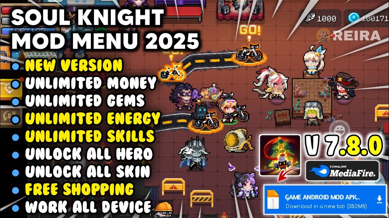 SOUL KNIGHT MOD MENU 7.8.0 | Soul Knight Mod Apk Unlimited Money & Unlock All Character
