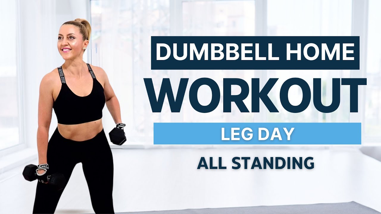 🔥20 Min LEG WORKOUT - Dumbbell at Home Workout🔥ALL STANDING🔥DAY 3 - 5 DAY SPLIT🔥