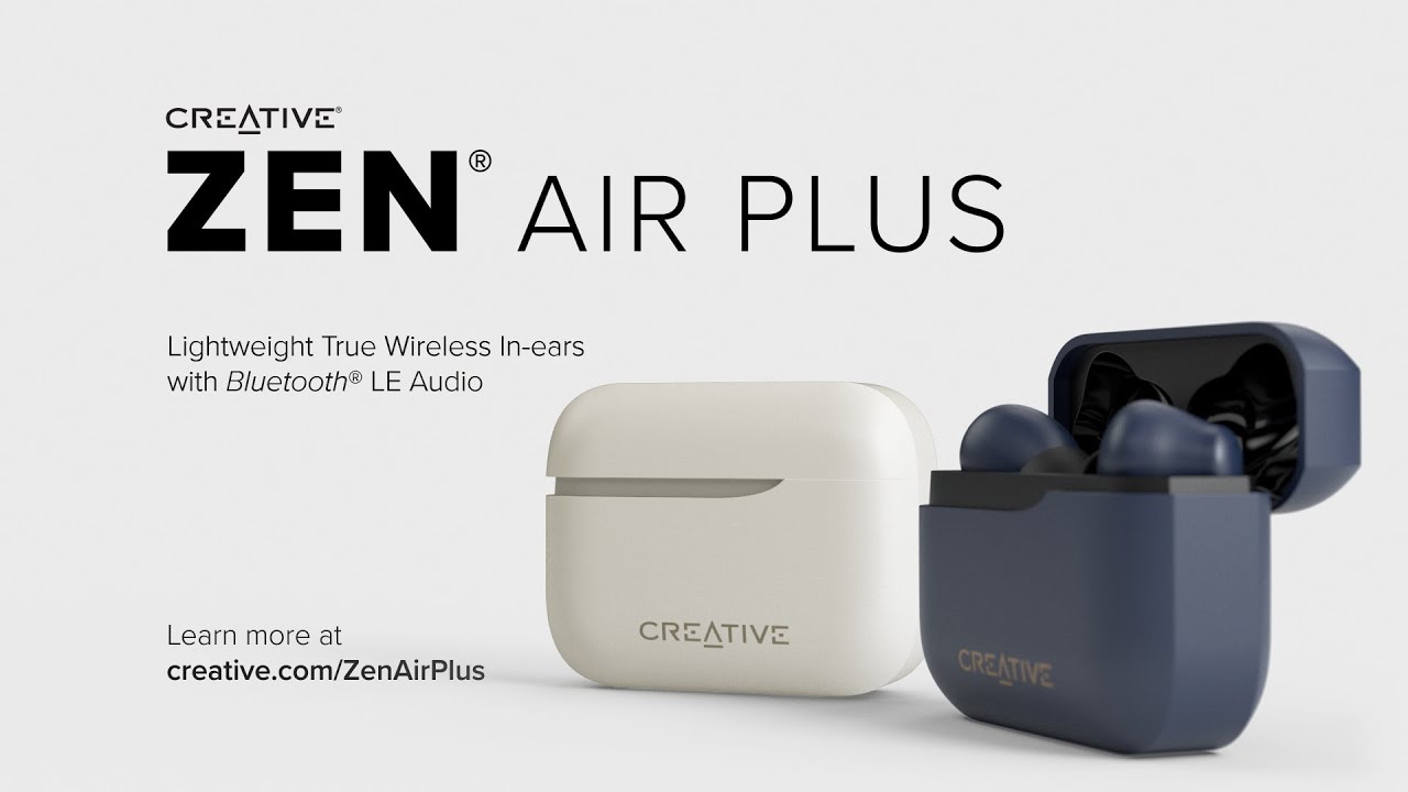 Creative Zen Air Plus - Lightweight True Wireless In-ears with Bluetooth&reg; LE Audio