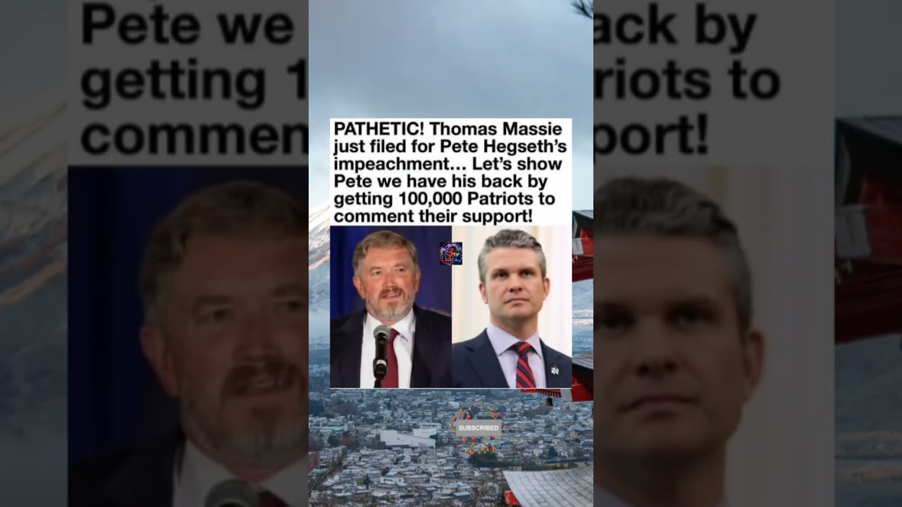 🚨 MASSIE MOVES TO IMPEACH PETE HEGSETH &mdash; HERE&rsquo;S WHAT HAPPENED #PeteHegseth #ThomasMassie #Congress