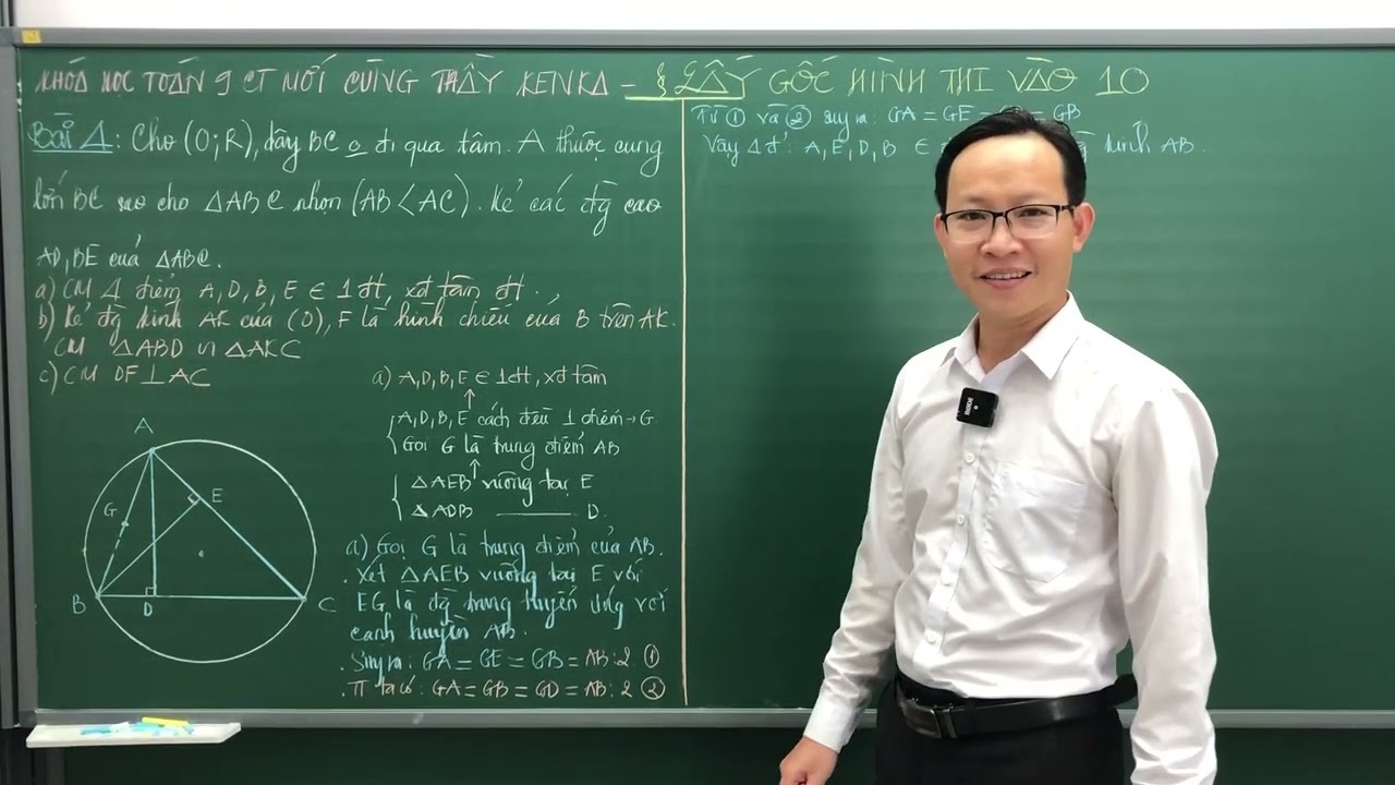 LẤY GỐC HÌNH 9 - ÔN THI VÀO 10 THEO CHƯƠNG TRÌNH MỚI - BÀI 4 - THẦY KENKA