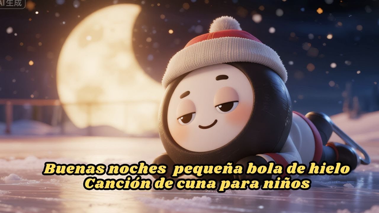 Buenas noches, pequeña bola de hielo | Canción de cuna suave para niños 🌙✨