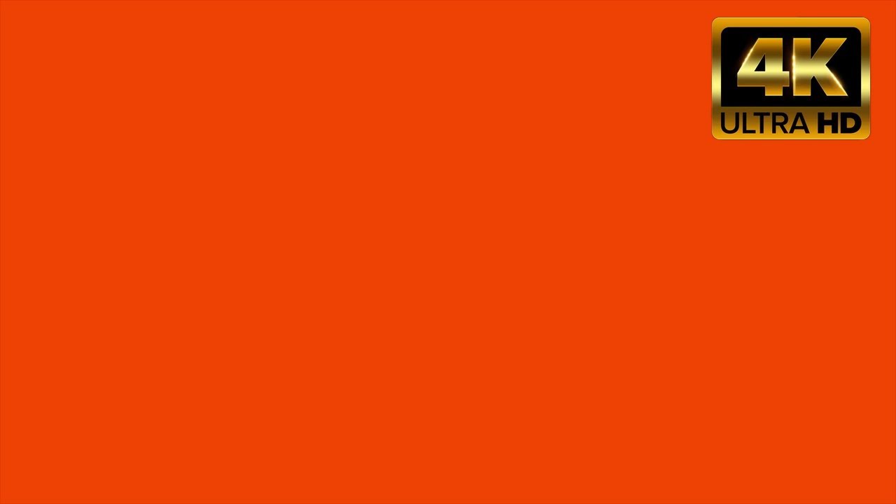 International Orange Solid Color Background &ndash; 1HR LOOP 4K 60FPS