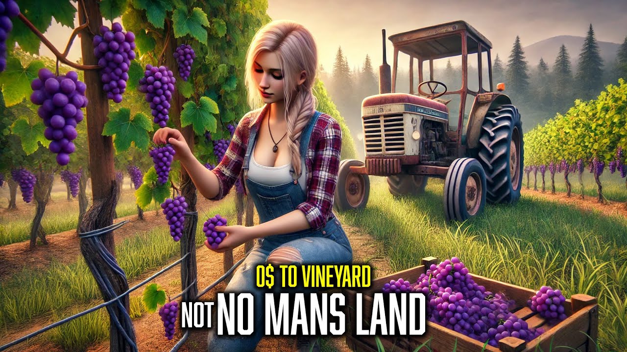 0$ START on No Mans Land! 🔴24/7 LIVE🔴 Building a vineyard!