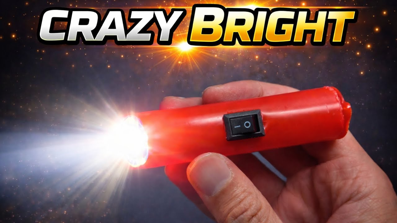 I built a tiny flashlight that is insanely bright.