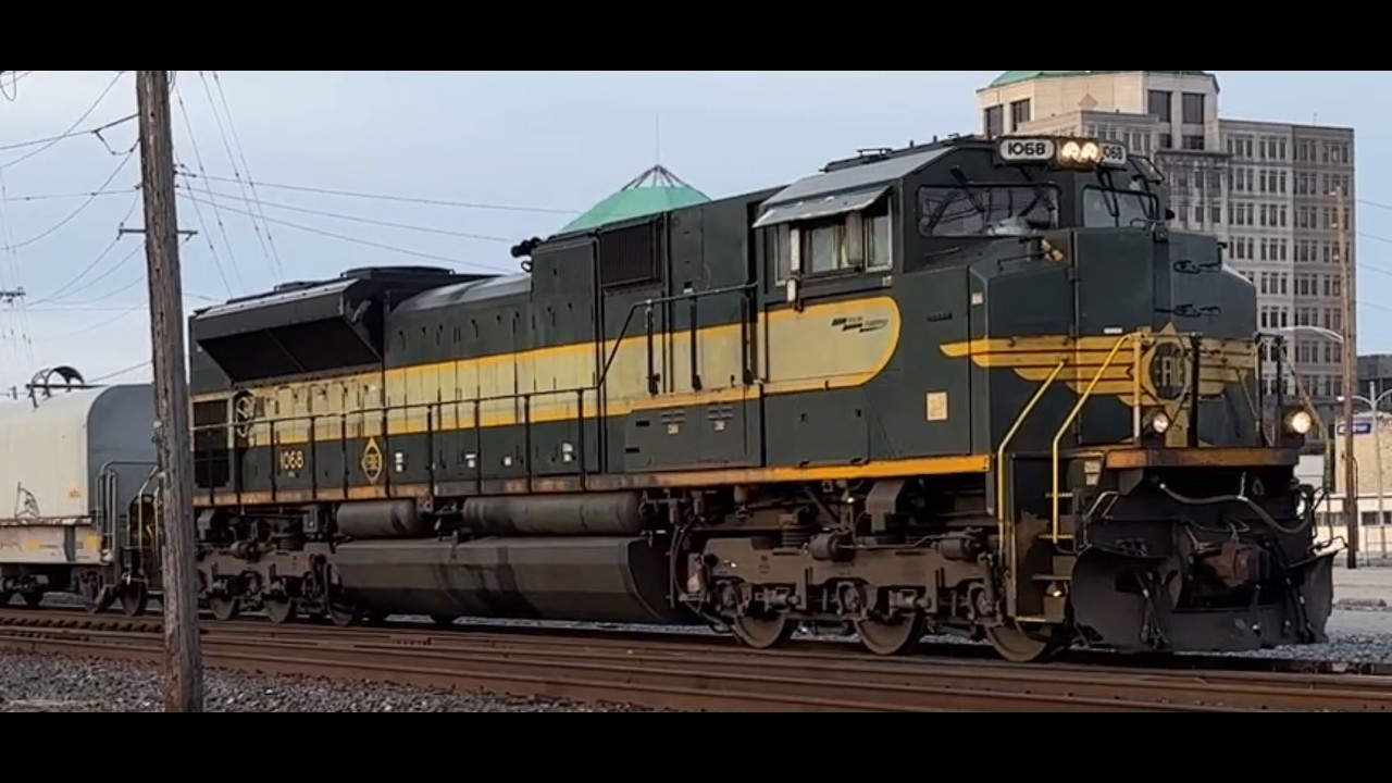 Six Mixed Freight Trains at Two Different Locations