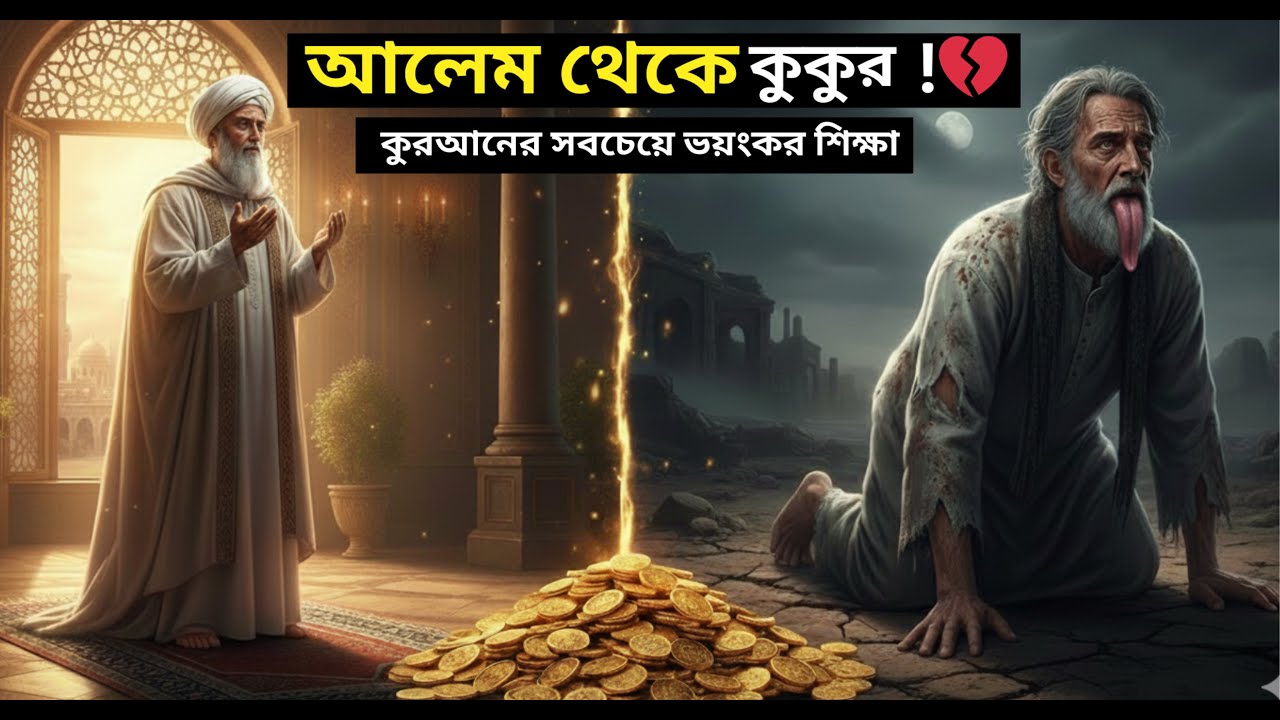 😱 কুরআনে যে আলেমকে কুকুর বলা হয়েছে! বাল'আম ইবনে বাউরার ভয়ংকর পরিণতি | Islamic Story Bangla