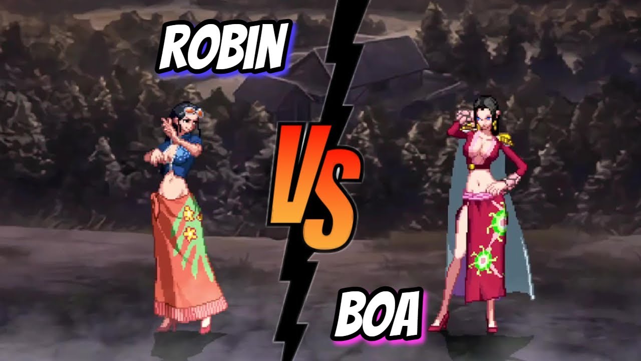 Boa Hancock Vs Robin one piece fights / mugen