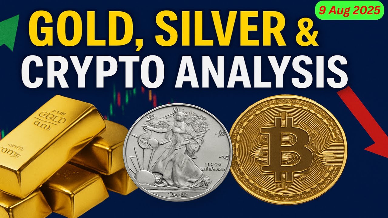 9 Aug 2025 | Gold, Silver & Crypto Analysis | DreZillion | #bitcoin #drezillion #viral #trending