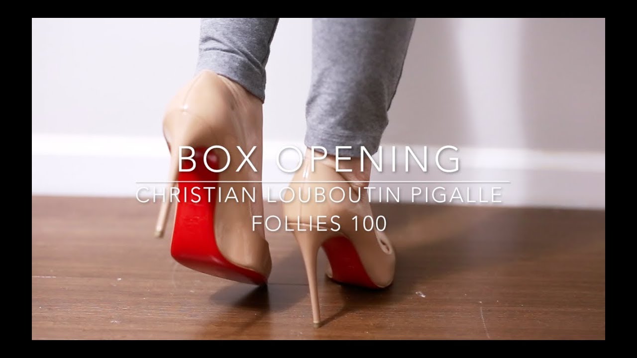 Box Opening - Christian Louboutin Pigalle Follies 100 Nude