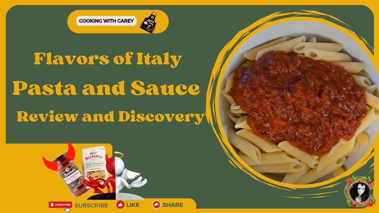Tasting Boticelli 'Hot and Spicy' Alla Fra Diavolo Pasta Sauce w/Rummo Penne Rigate