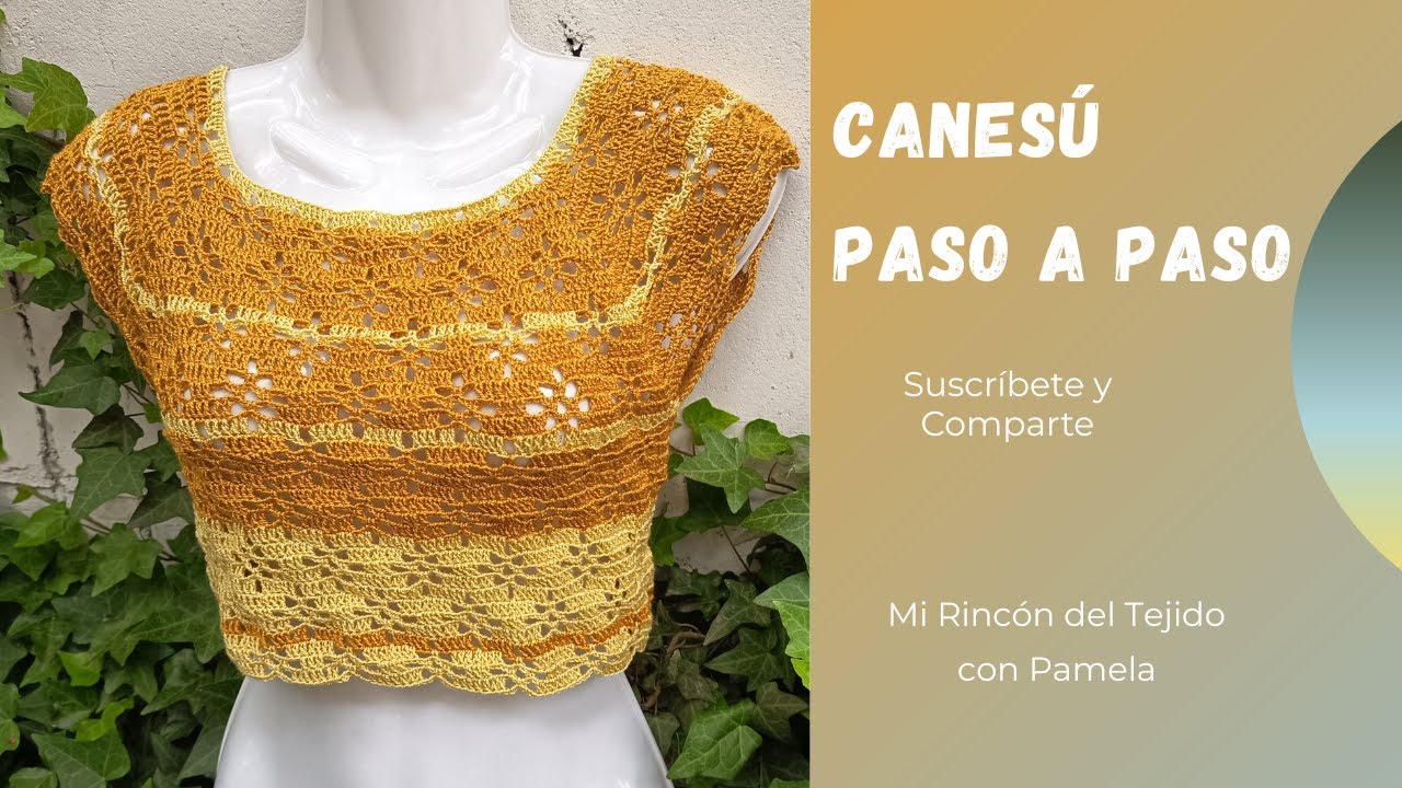 ✨ ¡Patrón fácil! HERMOSO Y FACIL paso a paso teje lindo canesú a tu medida - Mi Rincón del Tejido