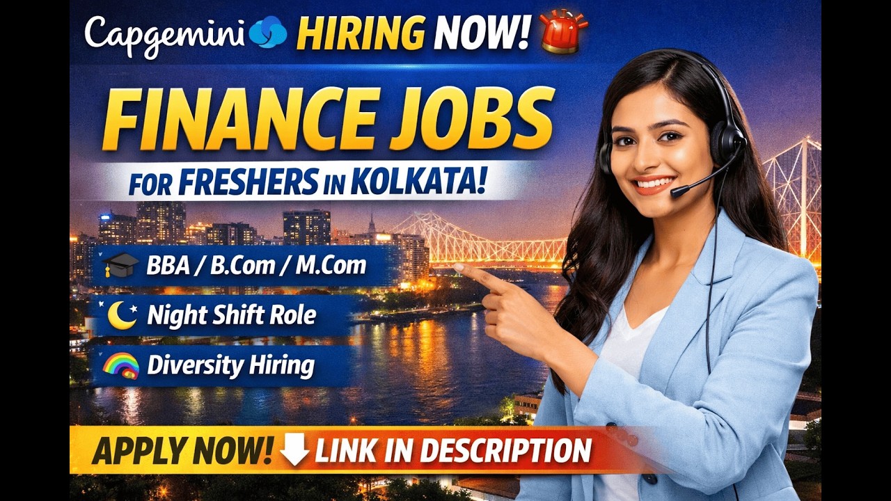 Capgemini Off Campus 2026 | Finance Jobs for Freshers | Kolkata | Apply Fast 🚀