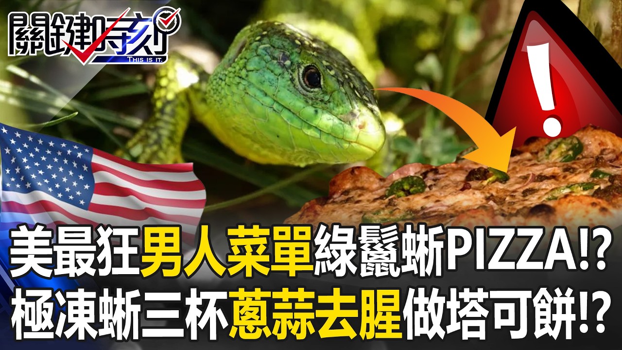 美最狂「男人菜單」綠鬣蜥PIZZA！？ 極凍蜥三杯「蔥蒜去腥」還做成塔可餅！？【關鍵時刻】20260209-6 張炤和 林裕豐 [ENG SUB]