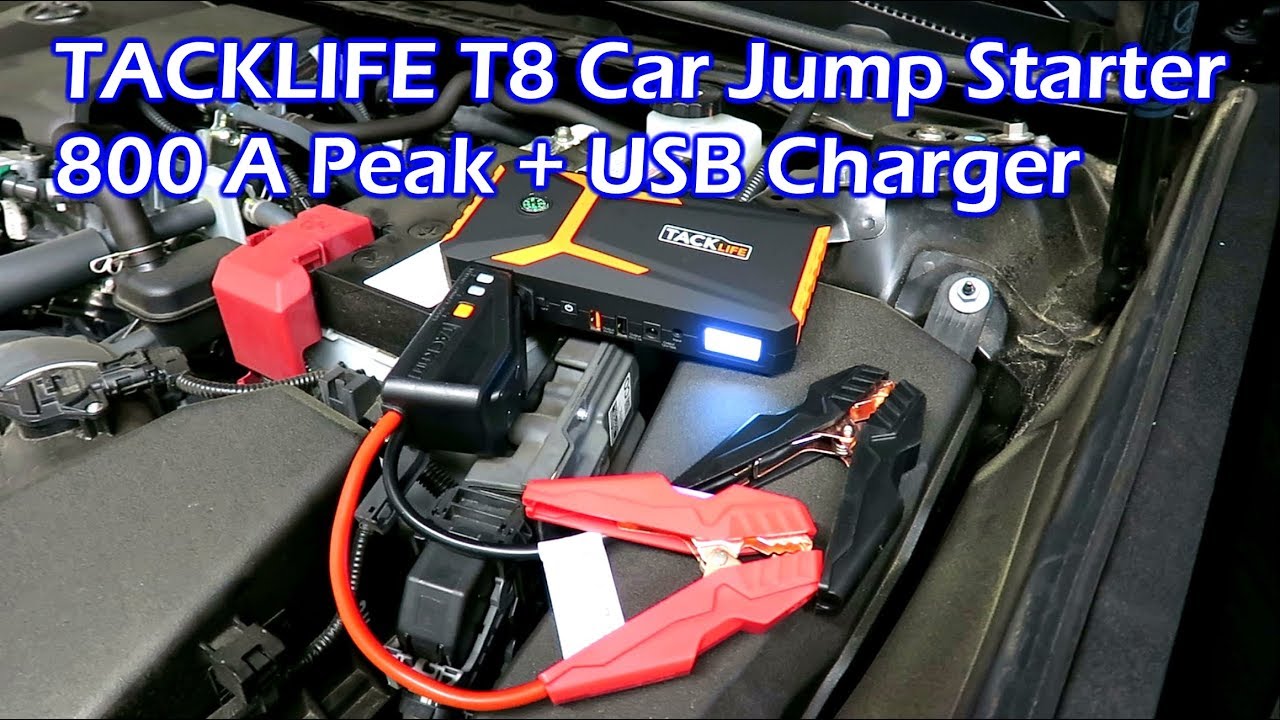 TACKLIFE T8 800A Car Jump Starter + USB Charger Power Bank