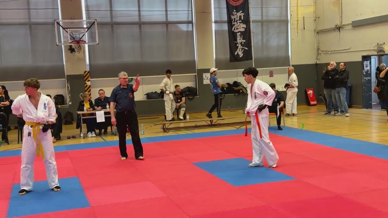Al Mahdi Benamar -65kg Adultes Classe B - 2ème combat- OPEN BELGIAN CUP  SHINKYOKUSHIN