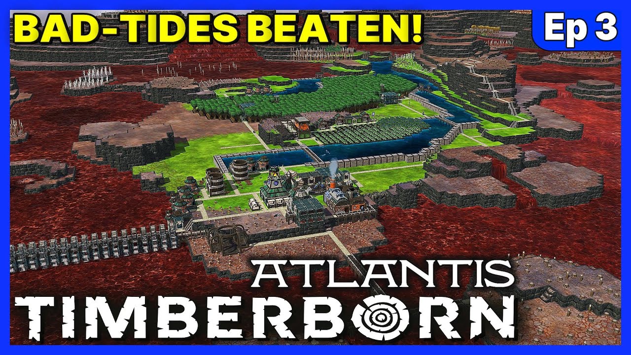 BAD-TIDES BEATEN! - Timberborn Atlantis UPDATE 6 - Ep 3