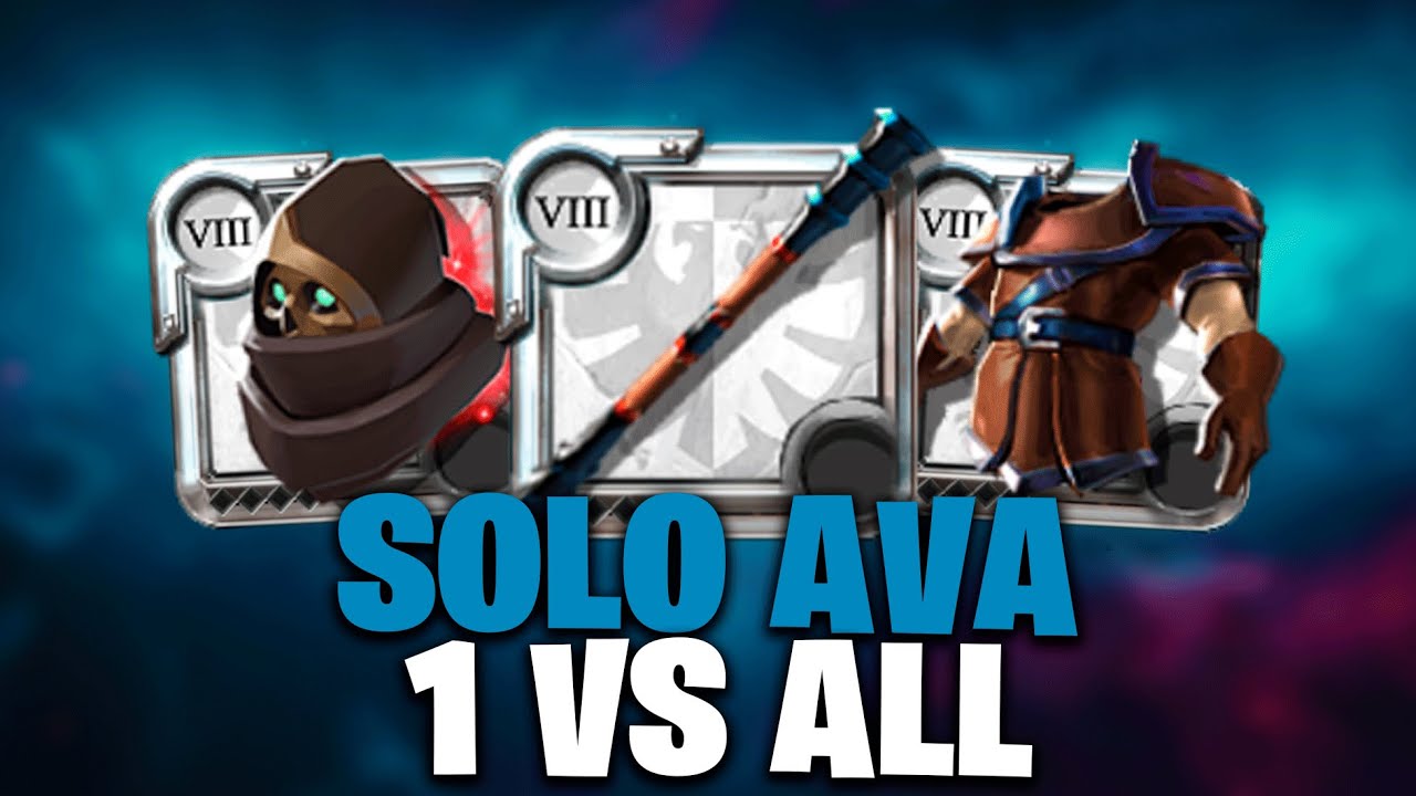 PVP SOLO AVA BORDÃO ESTÁ INSANO ESSA BUILD 1 VS ALL  ⚔️🔥Albion Online
