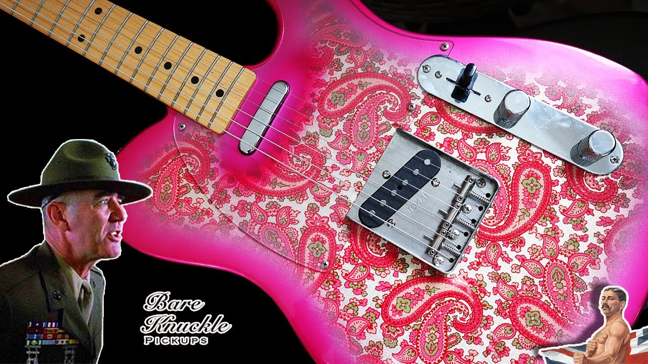 Tokai PINK PAISLEY Telecaster gets the BOOT CAMP TREATMENT | Bare Knuckle Pickups Replacement