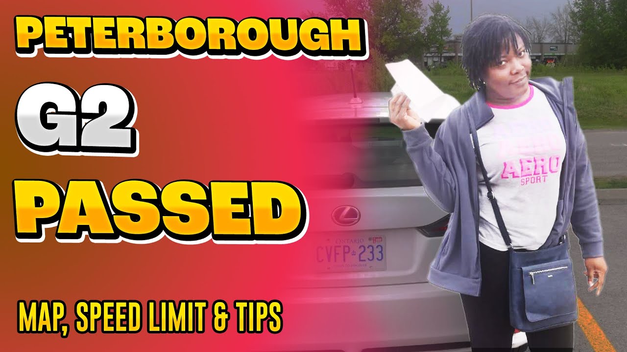 Peterborough G2 Road Test (Old Location) - Full Route, Speed Limit, Road Name and Instructions