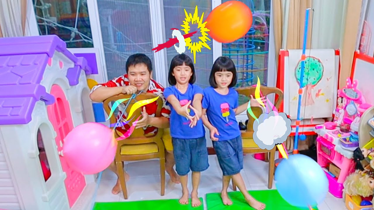 หนูยิ้มหนูแย้ม ทำลูกโป่งจรวด
