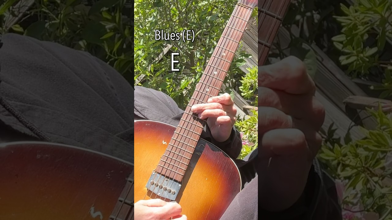 Easy Acoustic Blues guitar licks (E) 🎸