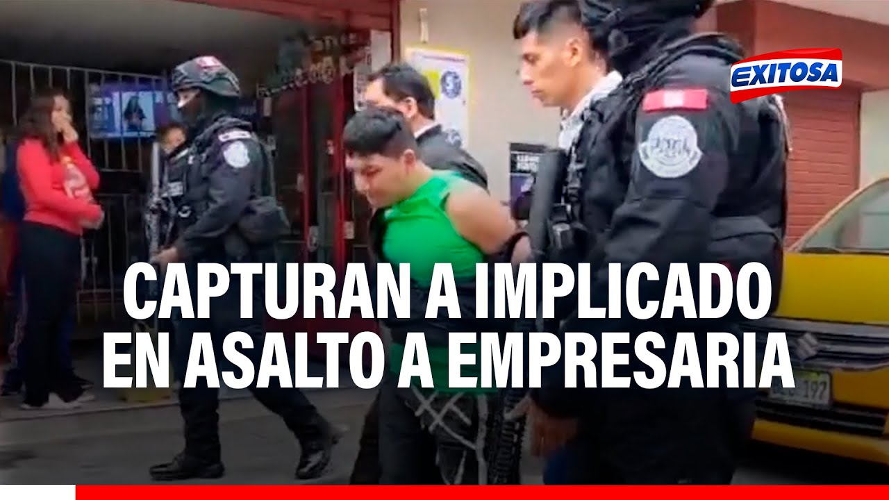 🔴🔵Cercado de Lima: Capturan a delincuente que asaltó a empresaria en Huancayo