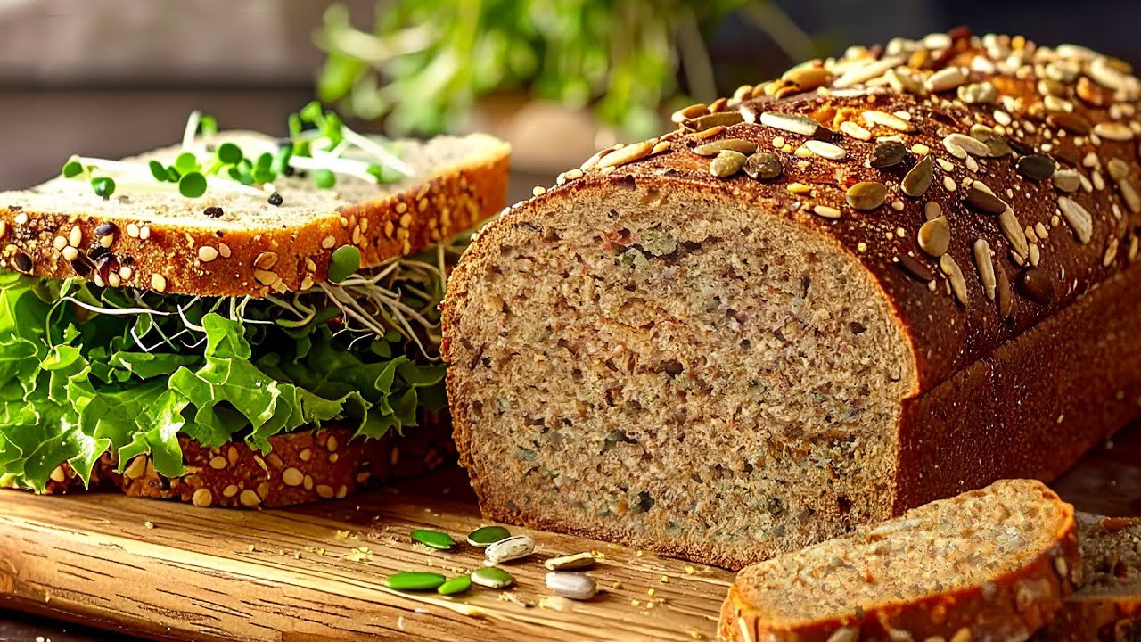 Gesundes Brot aus NUR 4 SAMEN in 5 Minuten! OHNE MEHL, OHNE GLUTEN, nur Genuss!
