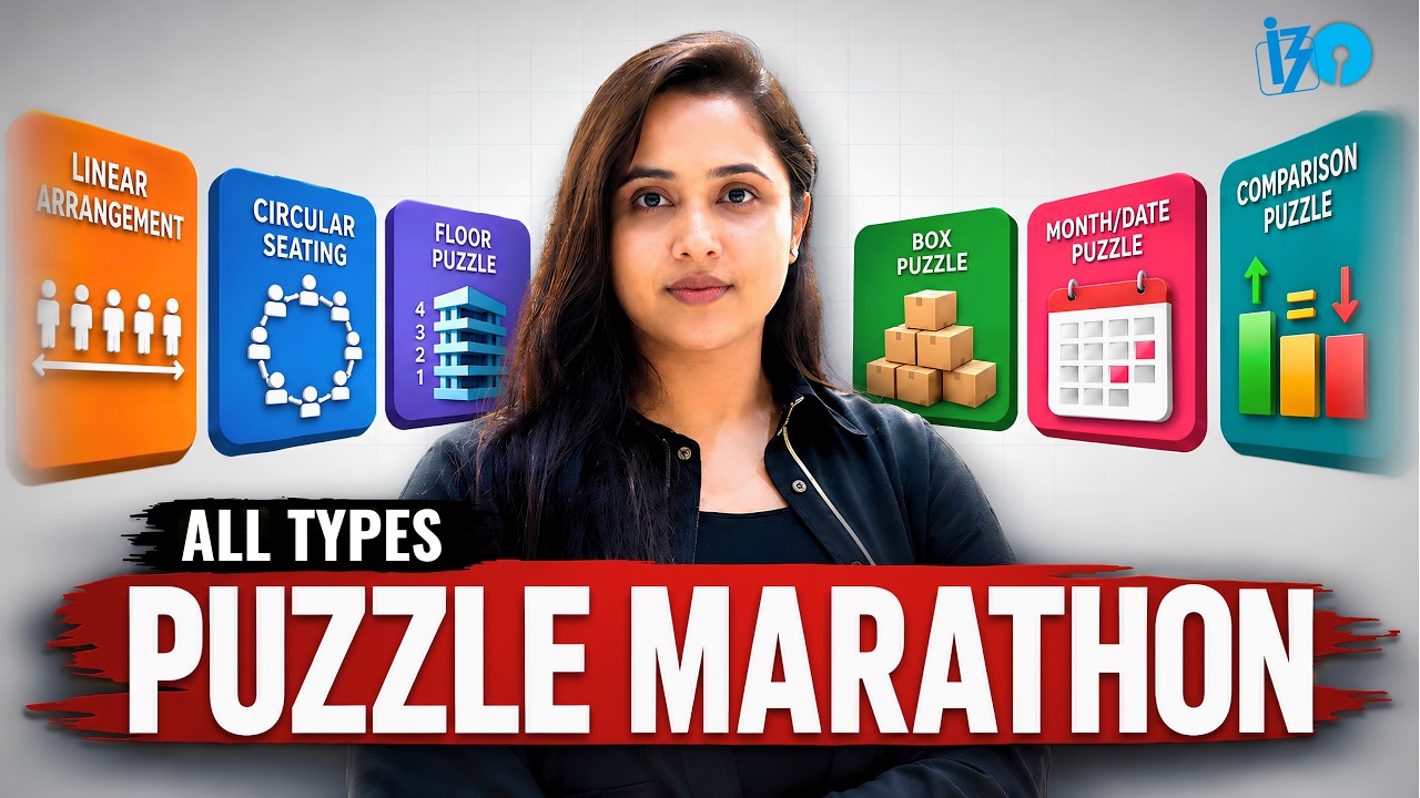 🧩 ALL Puzzles in ONE Session | Puzzles Marathon | Banking Reasoning 2026 | SBI | IBPS | RRB