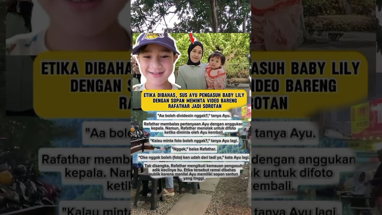 Sus ayu di singgung soal etika saat meminta vidio bareng rafathar #artist #shorts