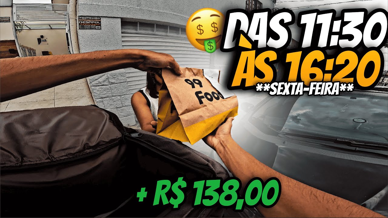 SEXTA NO ALMOÇO (11:30–16:20): QUANTO DEU EM 4H50?