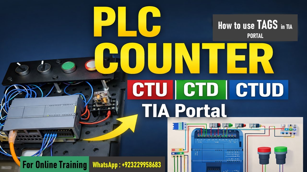 How Counter Works in TIA Portal | Siemens S7-1200 PLC Practical Example